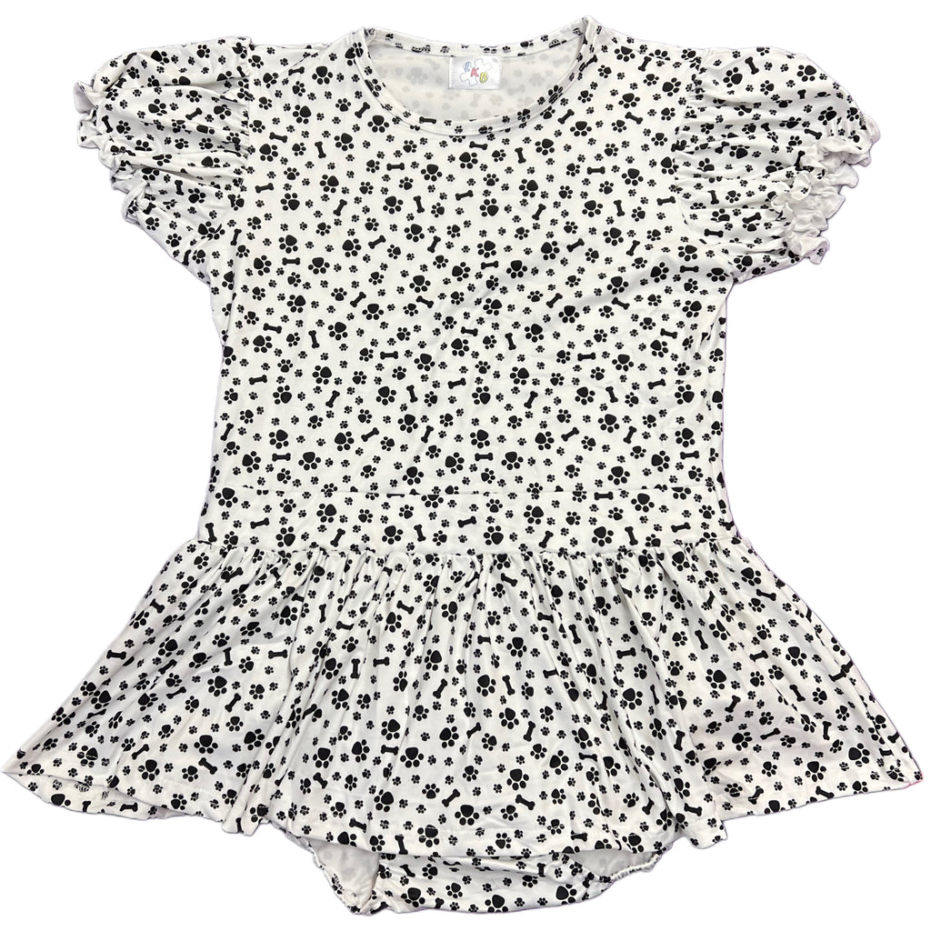 V2 Puppy Paws & Bones Romper Dress