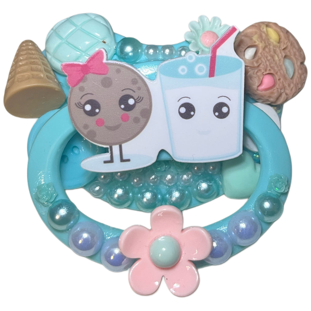 Milk & Cookie Hand Crafted Deluxe Pacifier