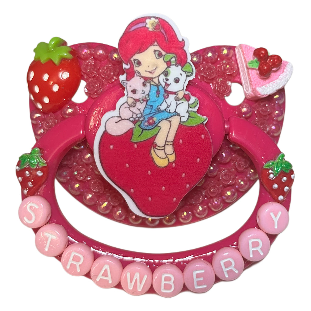 Strawberry Hand Crafted Deluxe Pacifier