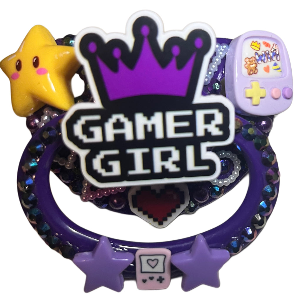 Gamer Girl Hand Crafted Deluxe Pacifier