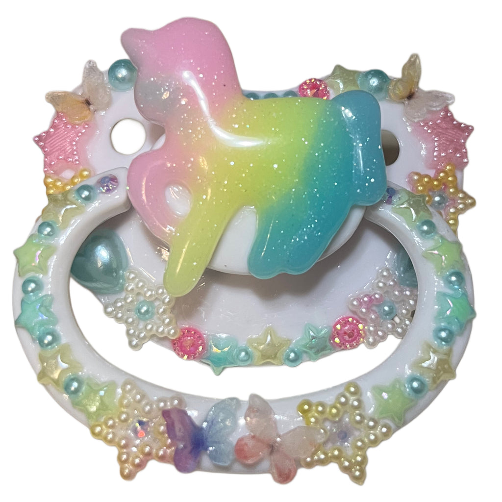Unicorn Hand Crafted Deluxe Pacifier