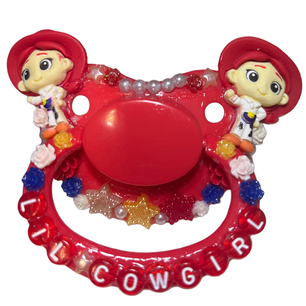 Cow Girl Hand Crafted Deluxe Pacifier