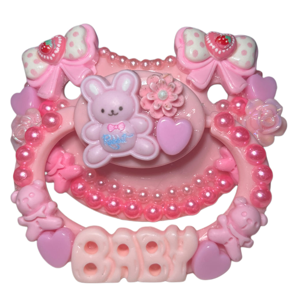 Baby Girl Hand Crafted Deluxe Pacifier