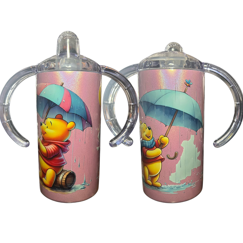 Rainy Bear 12oz Stainless Steel Sippy Cup With Handle