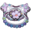 Purple Bunny Hand Crafted Deluxe Pacifier