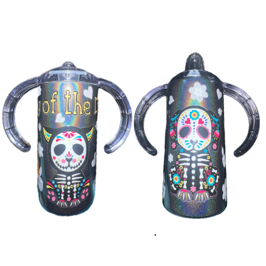 Day of the Dead 12oz Stainless Steel Sippy Cup