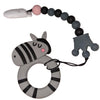Zebra Silicone Teether Chewing Toy Pacifier Clip