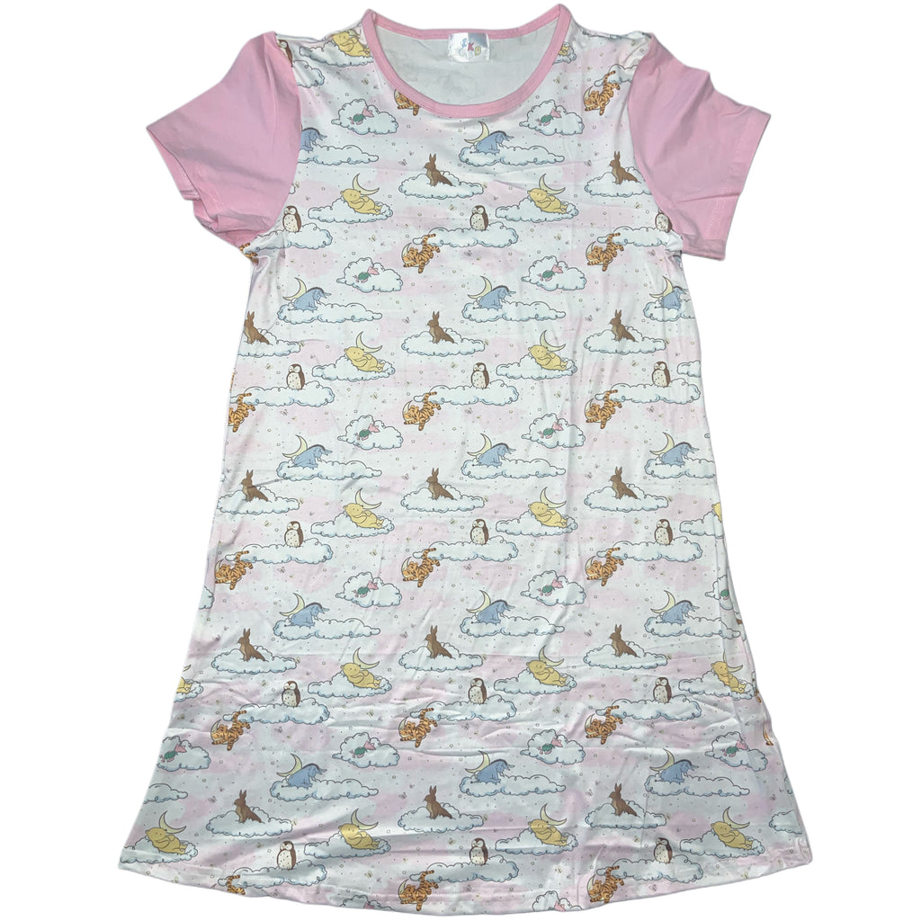 Pink Good Night Bear Night Gown Pajamas