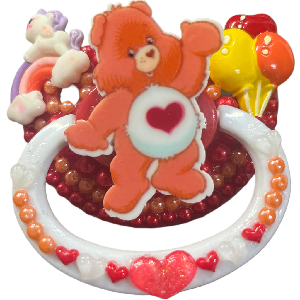 Cartoon Bear Hand Crafted Deluxe Pacifier