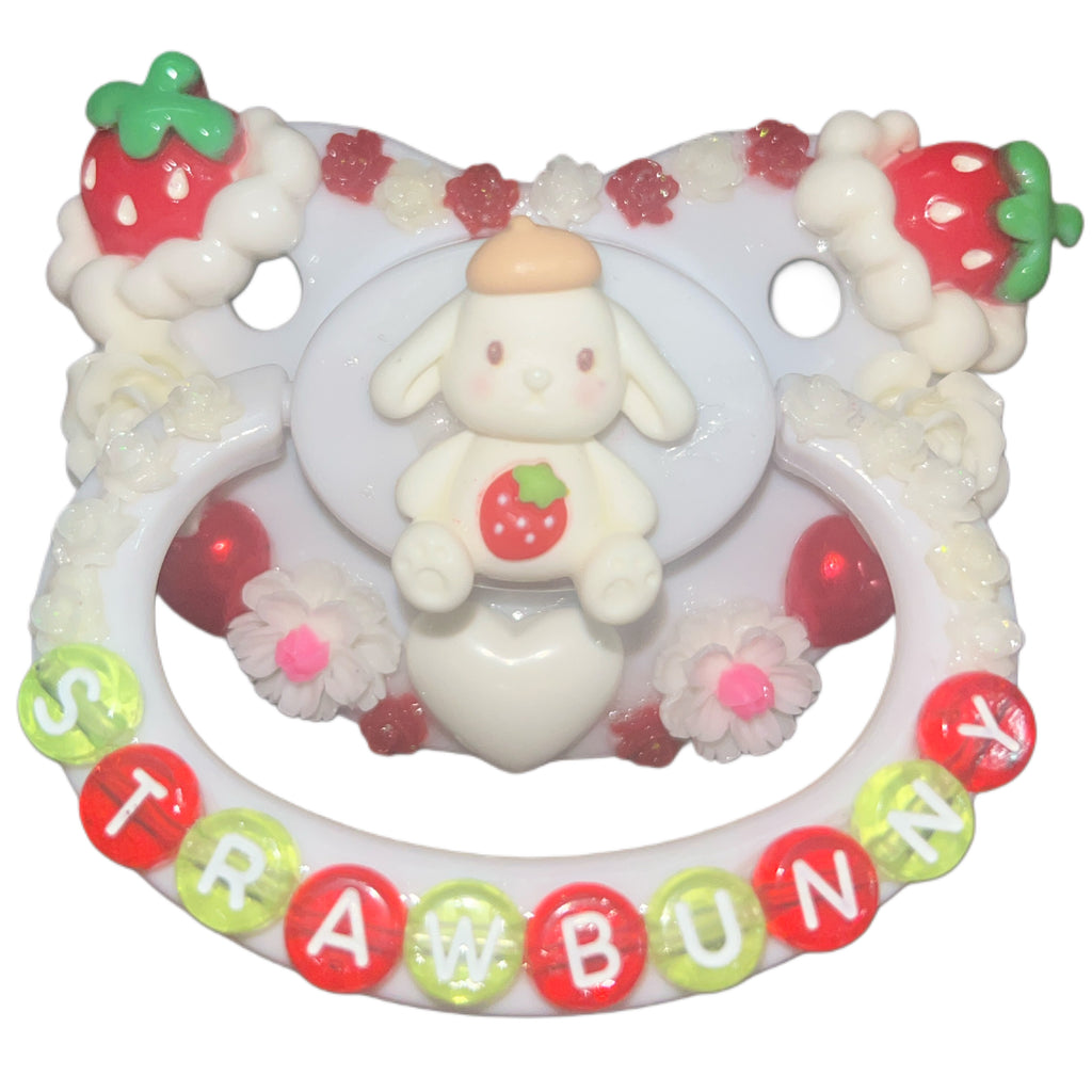 Straw Bunny Hand Crafted Deluxe Pacifier