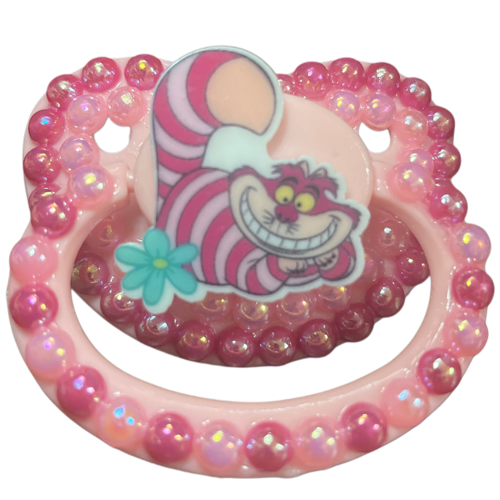Pink Cat Hand Crafted Deluxe Pacifier