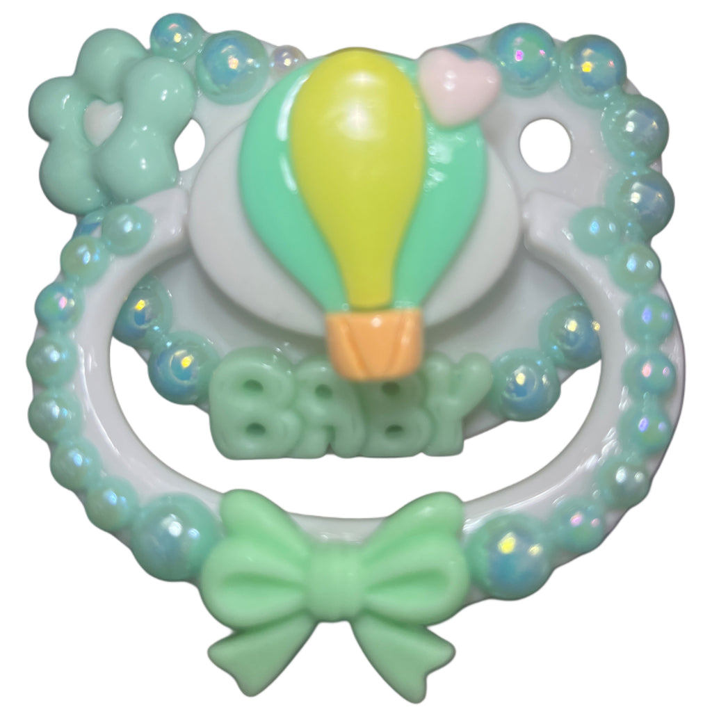 Hot Air Balloon Hand Crafted Deluxe Pacifier