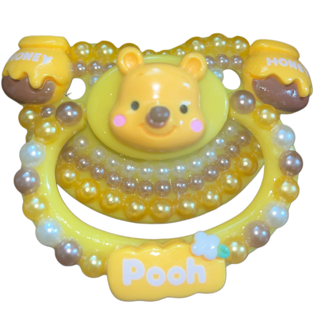 Honey Bear Hand Crafted Deluxe Pacifier