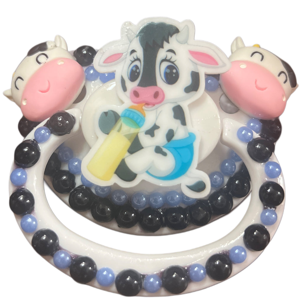 Cow Hand Crafted Deluxe Pacifier