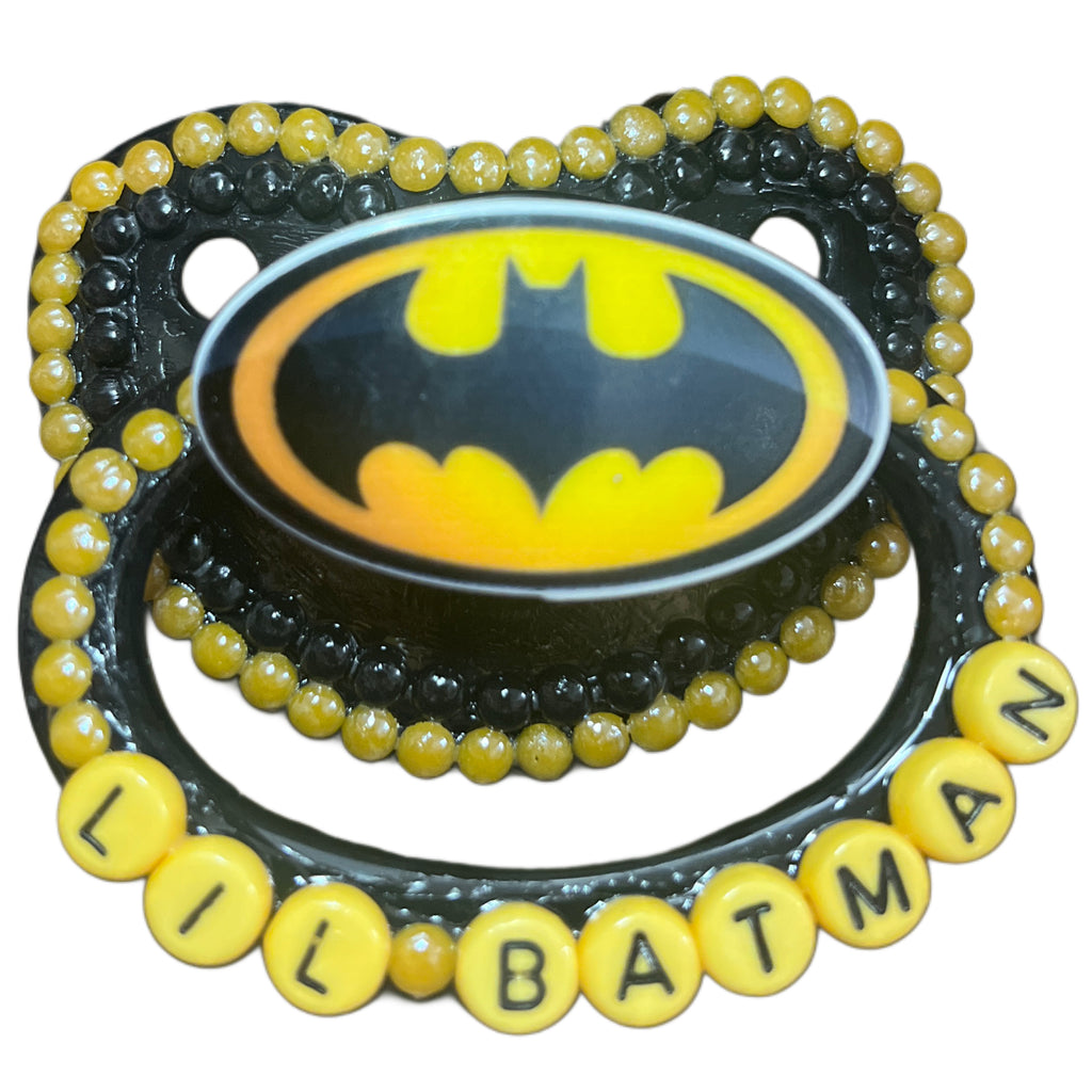 Bat Hero Hand Crafted Deluxe Pacifier