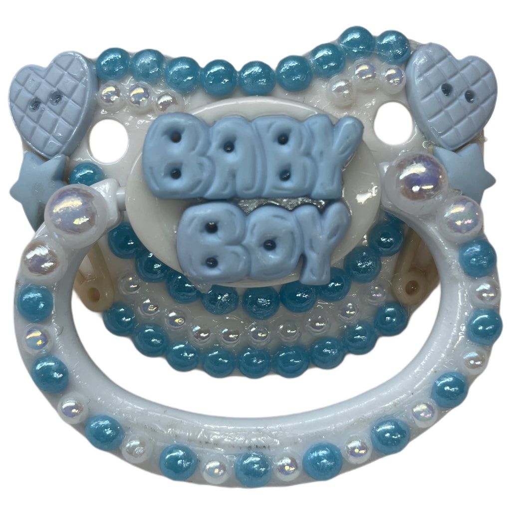 Baby Boy Hand Crafted Deluxe Pacifier