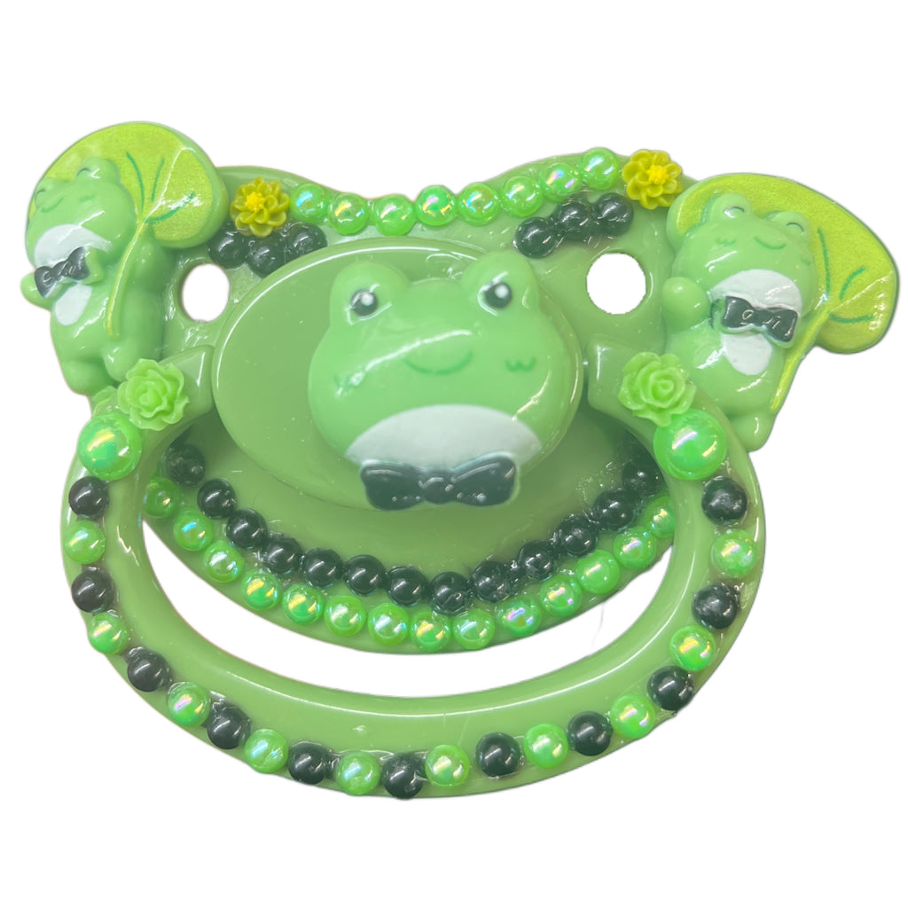 Froggy Hand Crafted Deluxe Pacifier