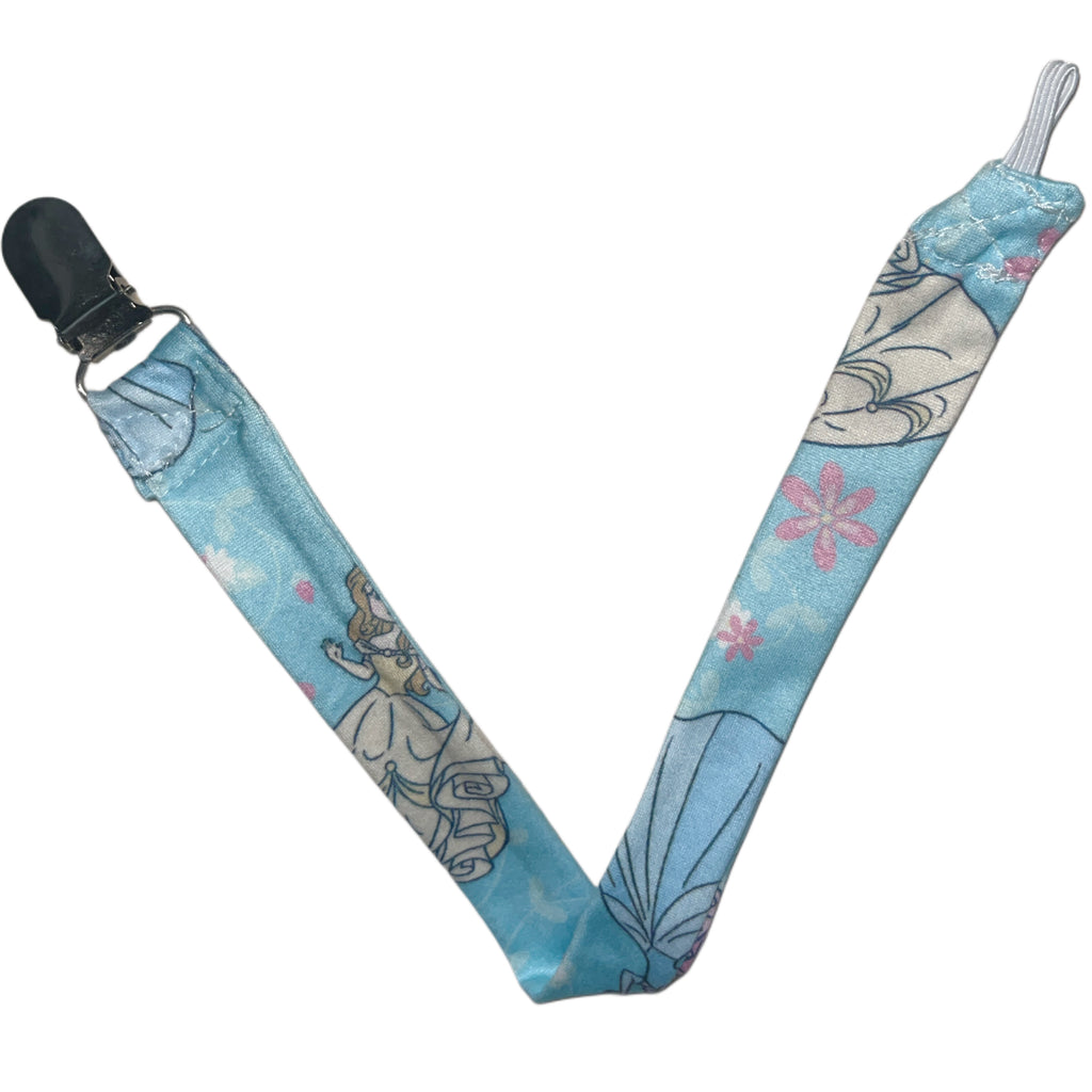 Princess Fabric Pacifier Clip