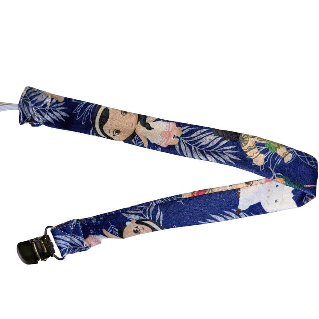 Princess Fabric Pacifier Clip