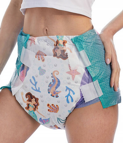 Rearz DISCONTINUED Mermaid Tales ABDL 1  Adult Diaper Sample second image