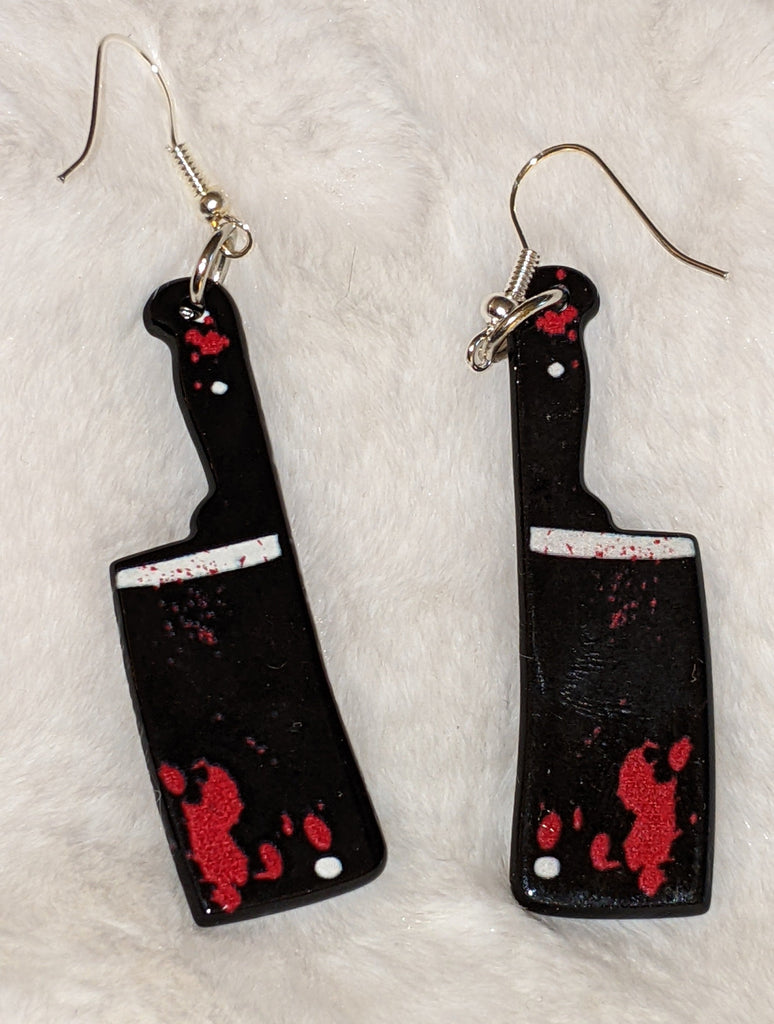 Bloody Cleaver Earrings