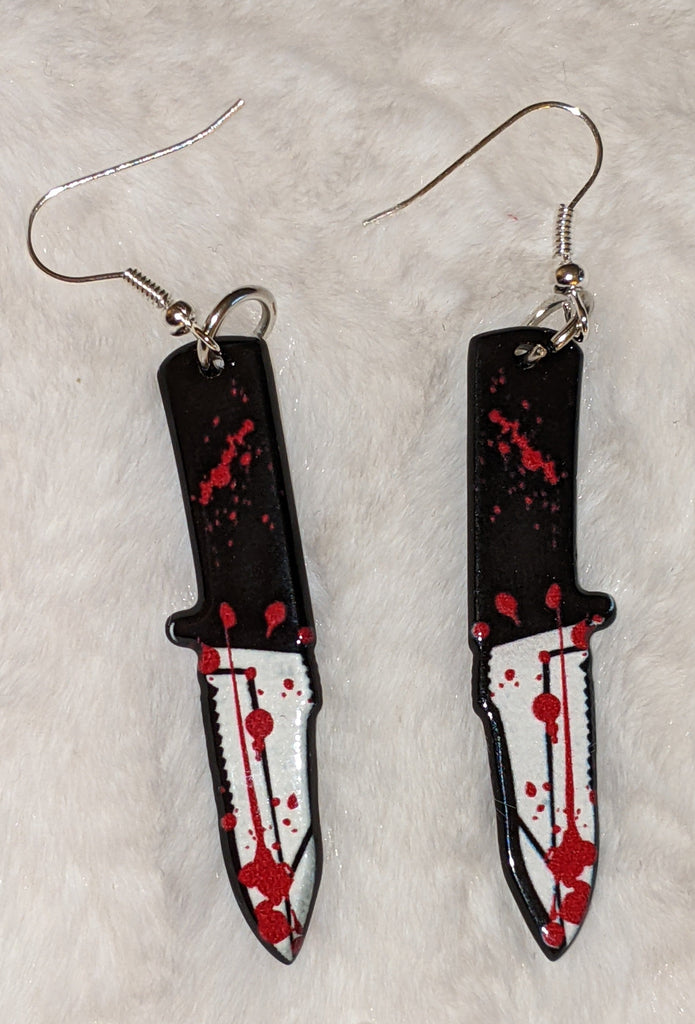 Bloody Combat Knives Earrings