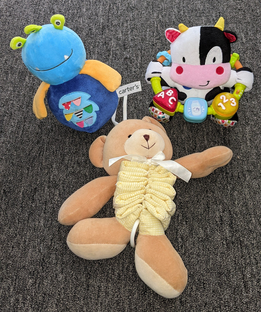 Lot of 3 Baby Toys Rattles SECOND CHANCE TOYS