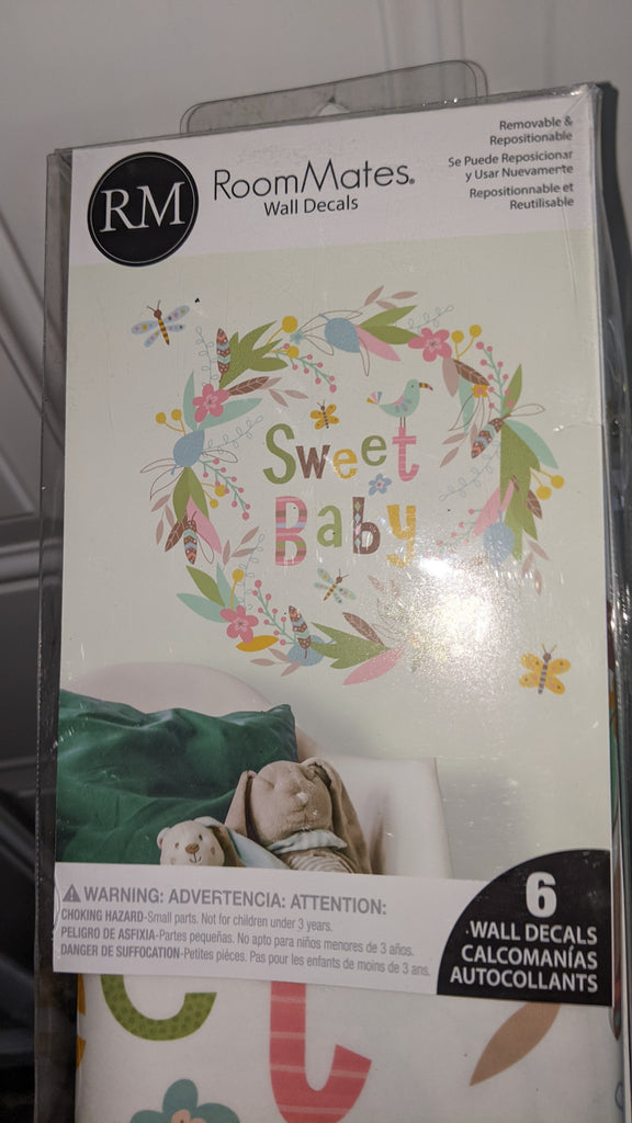 New Room Wall Stickers "Sweet Baby" SECOND CHANCE TOYS