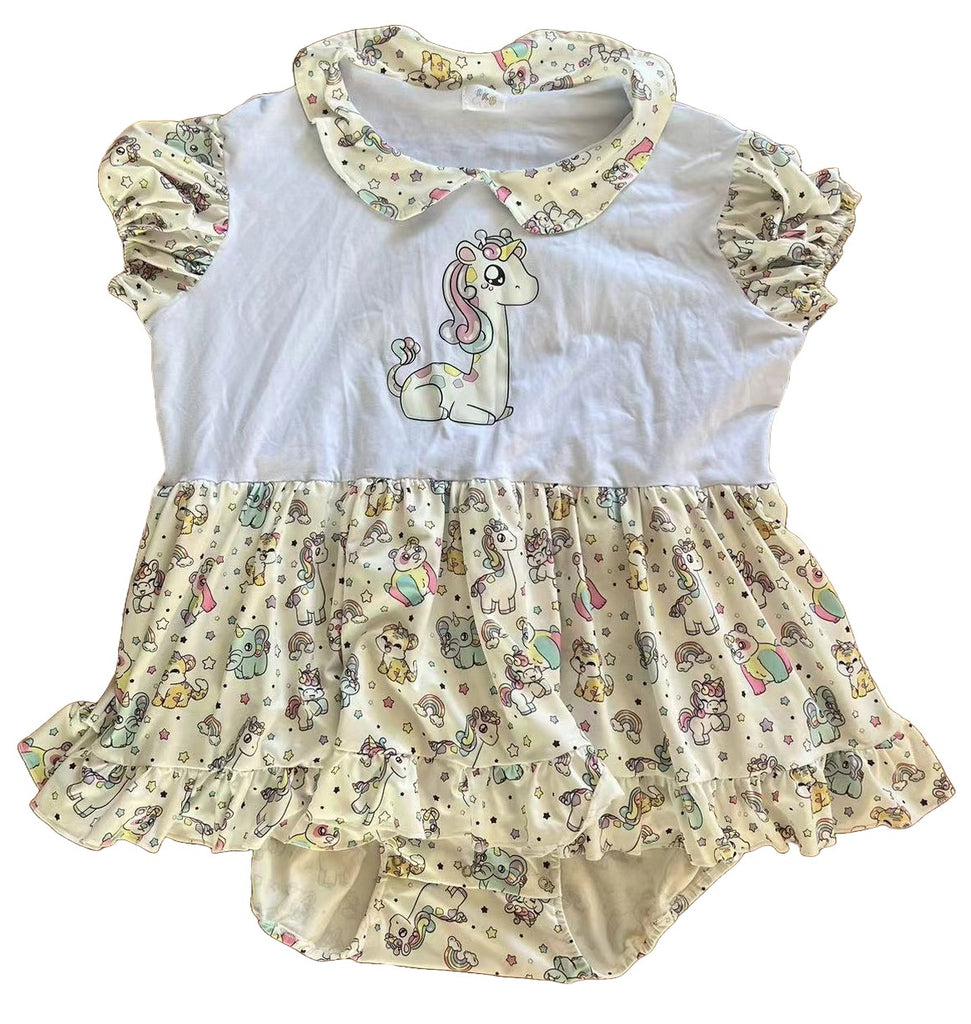 Unicorn Animals Romper Dress