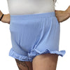 Blue Ruffle Leg Bloomer Shorts
