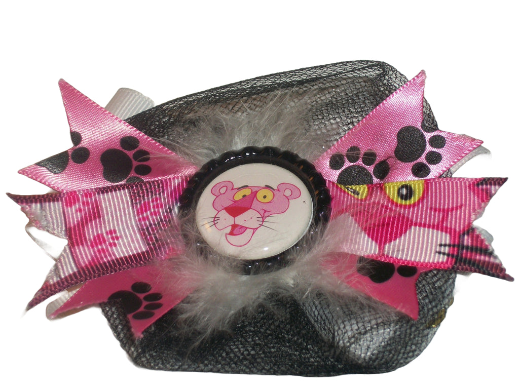 Pink Kitty Hair Bow