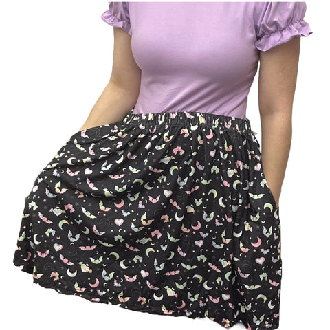 Pastel Bats Skater Skirt second image