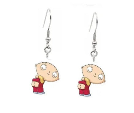 Boy Cartoon Earrings