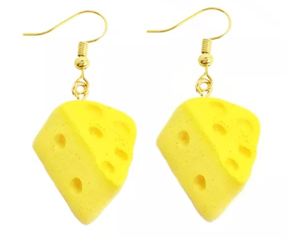 Cheese Earrings