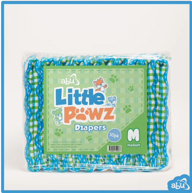 ABU LittlePawz ABDL Adult Diaper Full 10 Pack