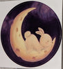 Night Night Bunny Vinyl Sticker