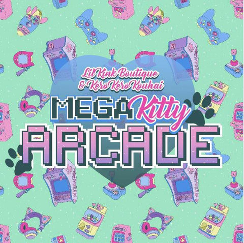 Mega Kitty Arcade Gamer Fabric Hair Bow second image