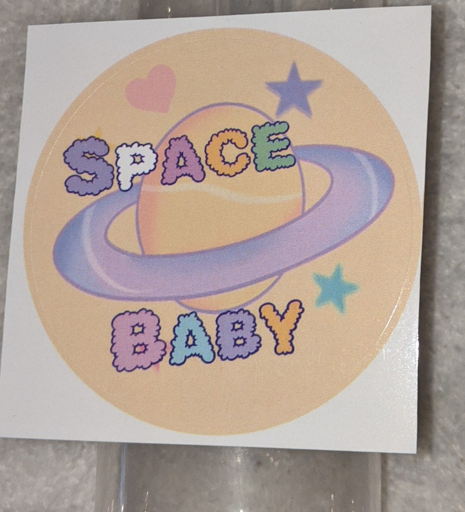 Space Baby Vinyl Sticker