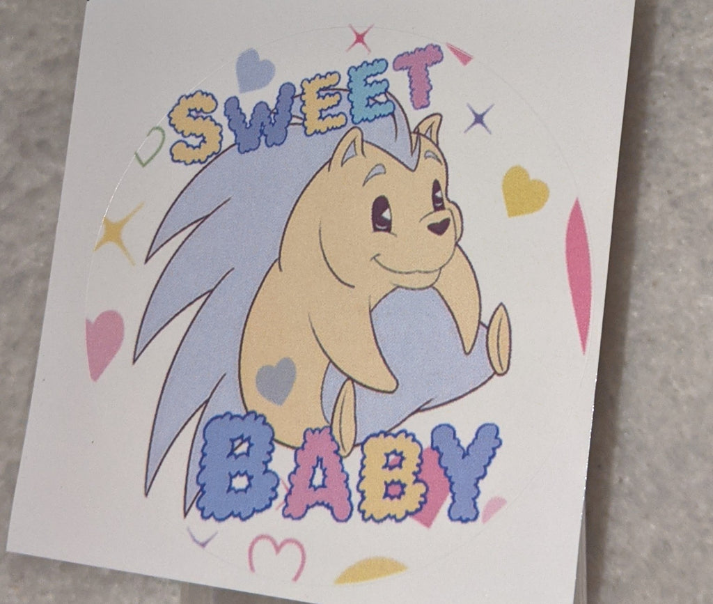 Sweet Baby Porcupine Vinyl Sticker