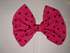 Hot Pink Dots Fabric Hair Bow