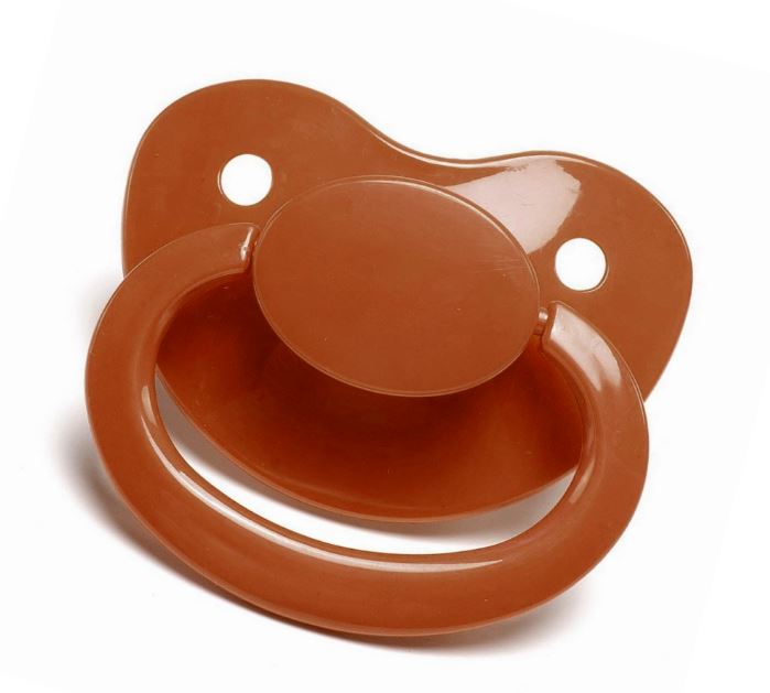 Coffee New Large Plain Color Adult Pacifier