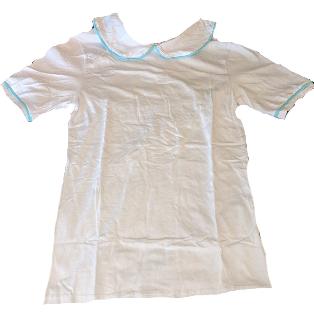 Blue Trim Collared Shirt