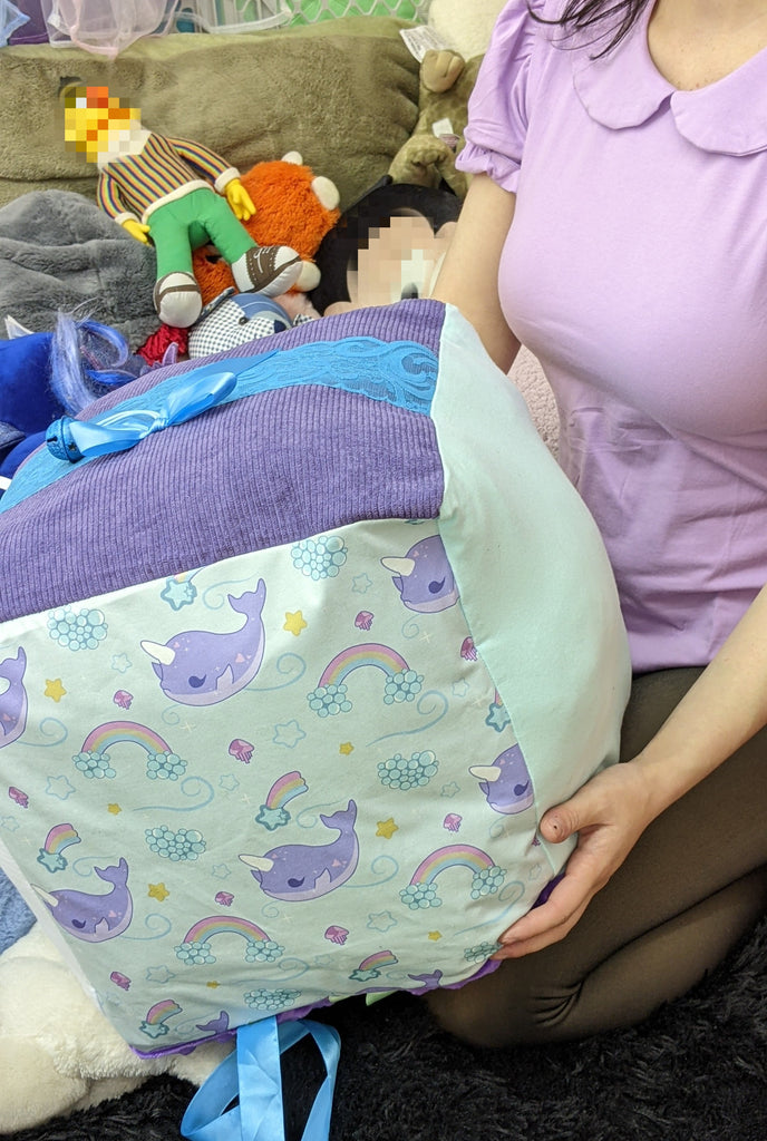 Narwhals & Rainbows ABDL Sensory Soft Textured Fidget Cube