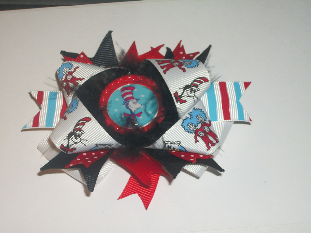 Dr Seuss Hair Bow *