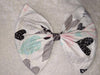 Pastel Hearts Fabric Hair Bow