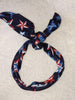 Independence Day White Red Stars Fabric Hairband