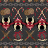 Merry Krampus Fabric Hair Bow
