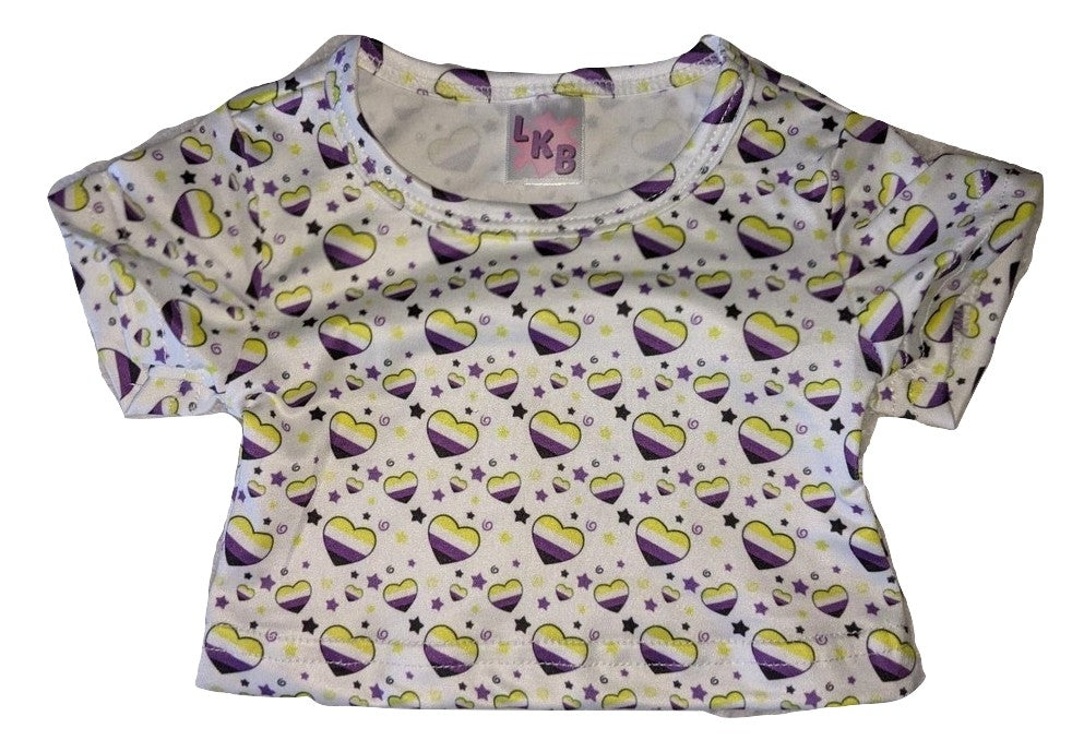 Non-Binary Hearts Stuffie Shirt