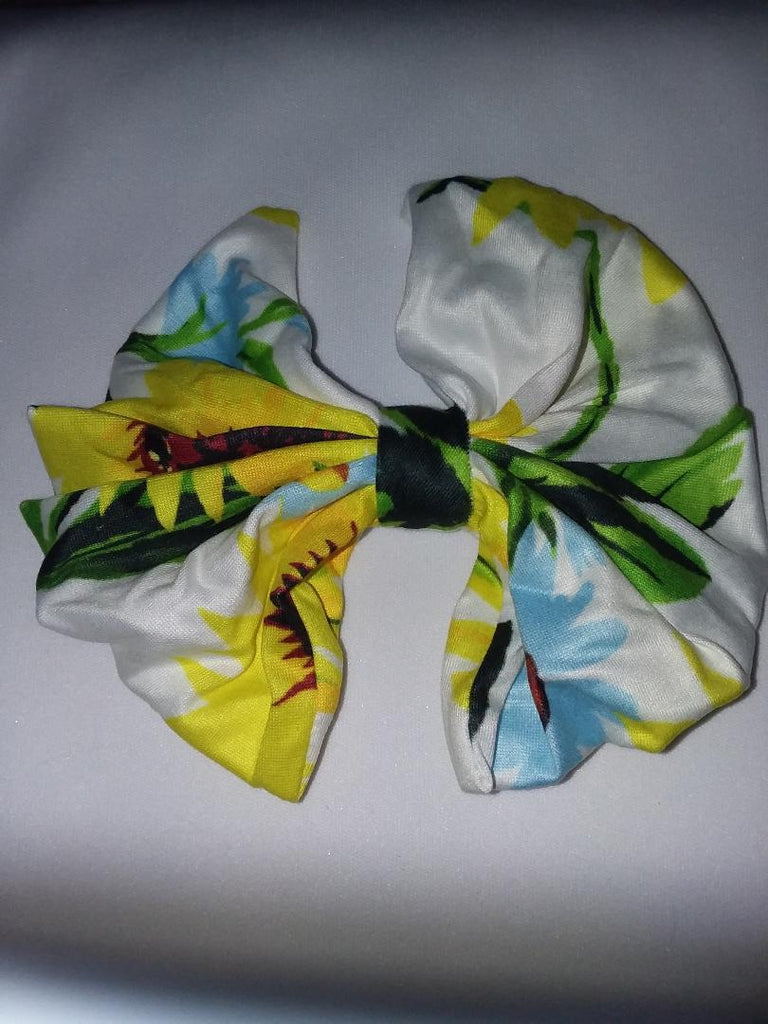 Lil Sunflower Fabric Hair Bow
