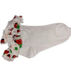 Ladybugs Fabric Ruffle Socks